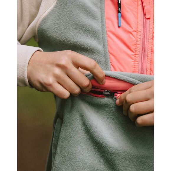 PASSENGER Rare! Alexander Recycled Polar Hooded Fleece Pullover - Picture 5 of 11